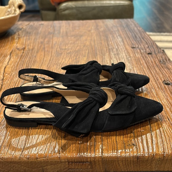 ANTONIO MELANI Black Suede Flats. Size is US 7. - Picture 2 of 5
